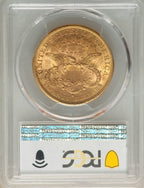1877-S $20 Liberty Double Eagle PCGS MS61