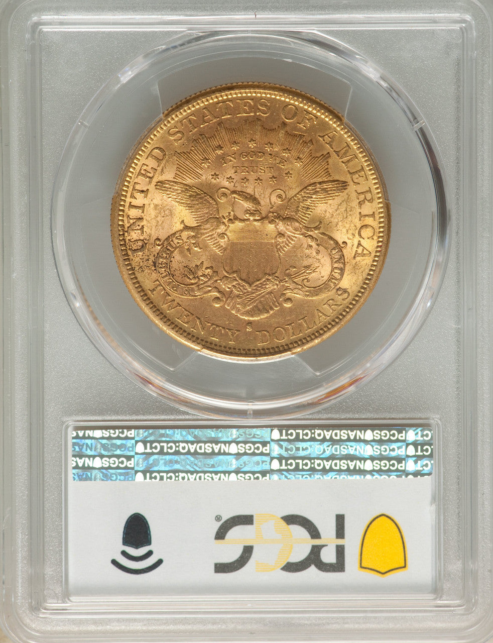 1877-S $20 Liberty Double Eagle PCGS MS61