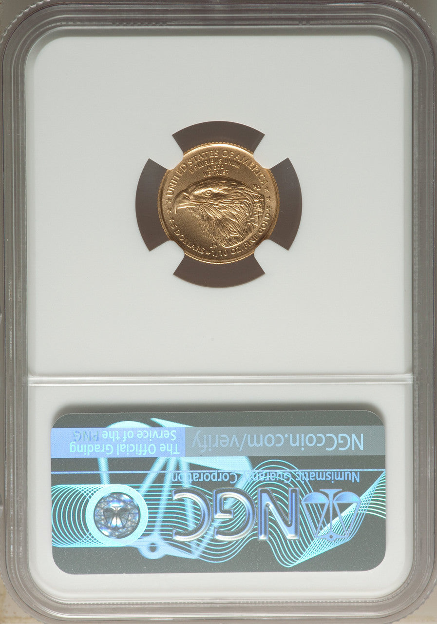 2022 $5 Tenth Ounce Gold Eagle FS NGC MS70