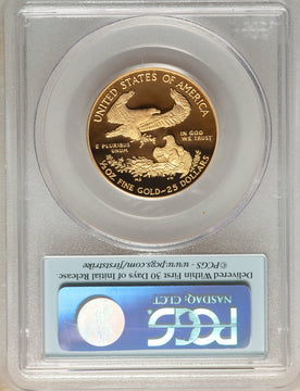 2010-W $25 Half-Ounce Gold Eagle First Strike PCGS PF70 Mike Castle