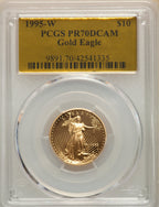 1995-W $10 Quarter-Ounce Gold Eagle PCGS PR70
