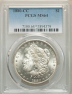 1880-CC S$1 Morgan Dollar PCGS MS64