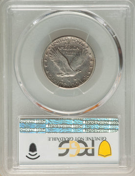1923-S 25C Genuine Standing Liberty Quarter Genuine PCGS AU50