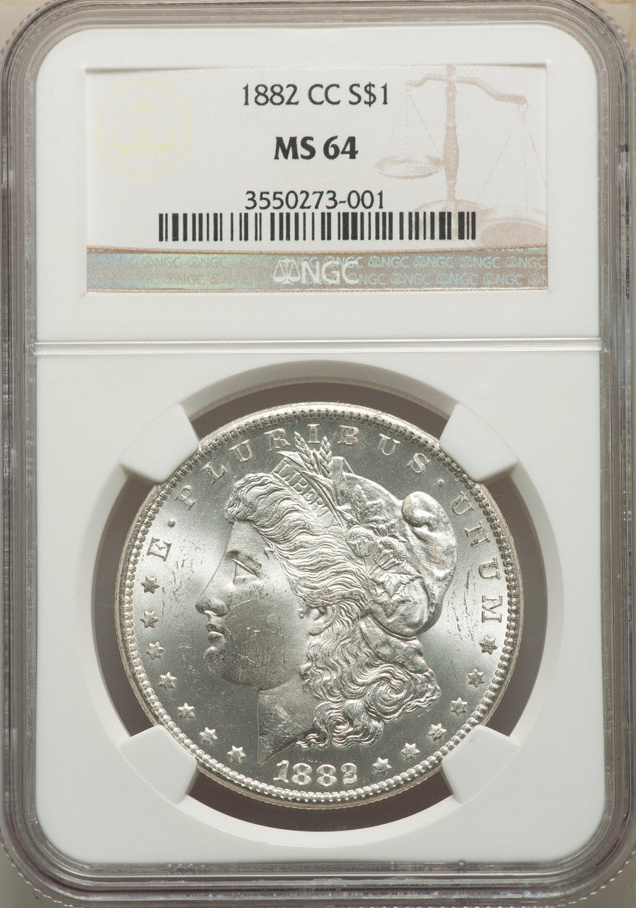 1882-CC S$1 Morgan Dollar NGC MS64