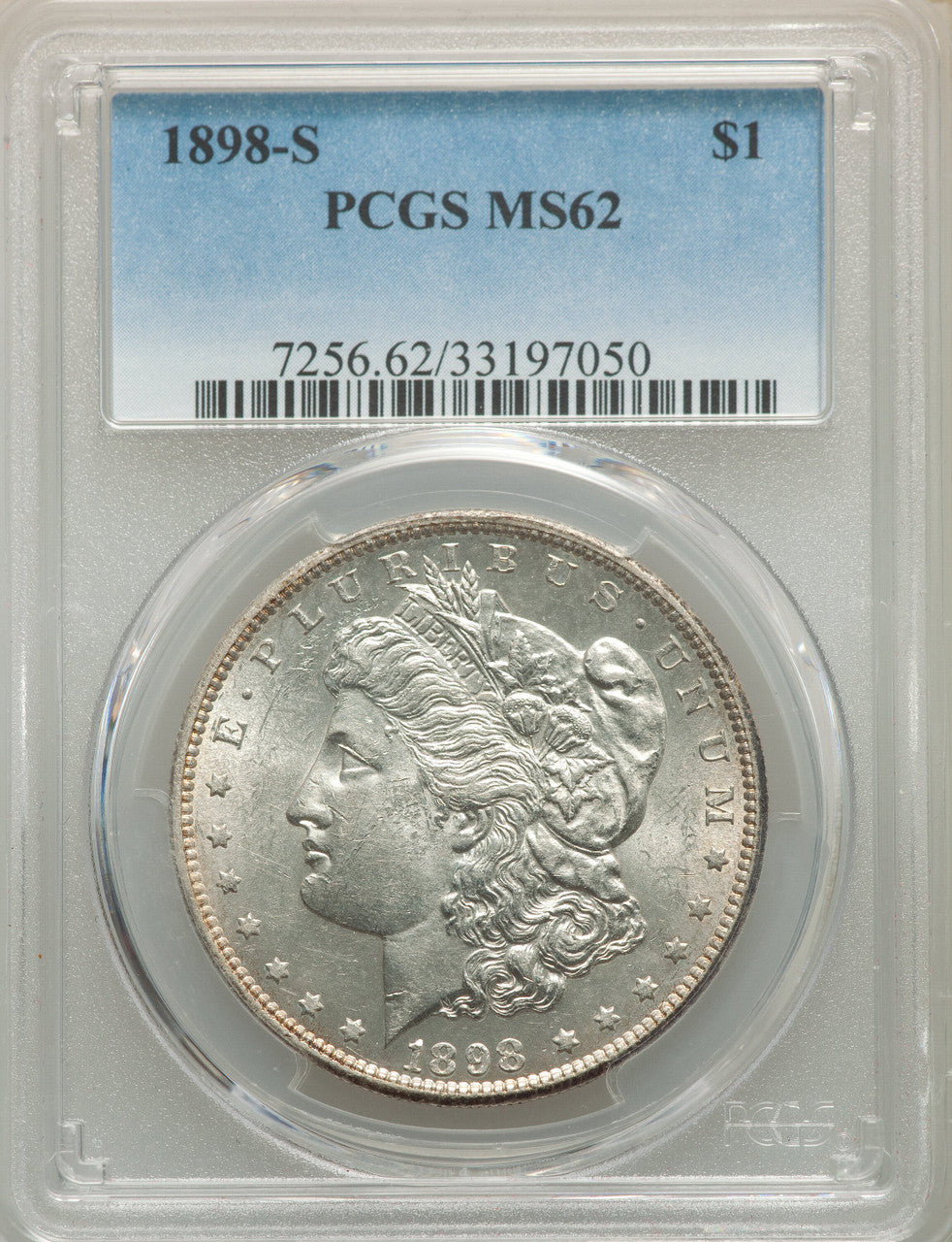 1898-S S$1 Morgan Dollar PCGS MS62