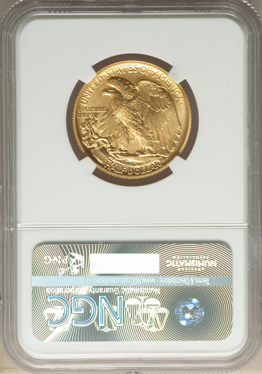 2016-W 50C Walking Liberty Half-Ounce Gold First Strike SP NGC SP70