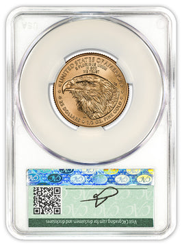2025 1/2 oz American Gold Eagle FDD CAC MS70 Founders Label