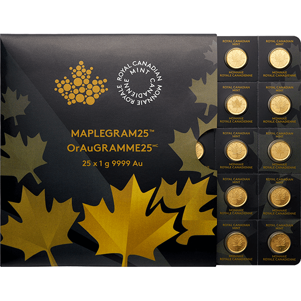 25 GRAM GOLD MAPLEGRAM