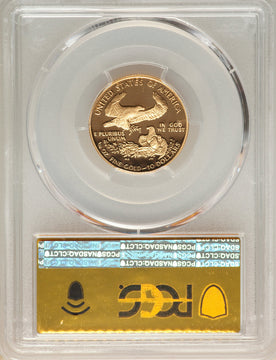 1990-P $10 Quarter-Ounce Gold Eagle PCGS PR70DCAM