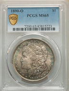 1890-O $1 Morgan Dollar PCGS MS65