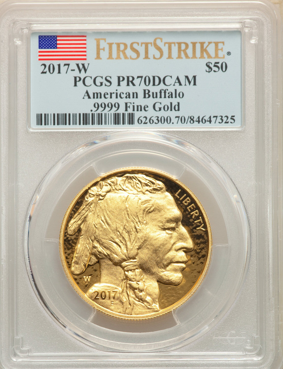 2017-W G$50 Buffalo First Strike PCGS PR70
