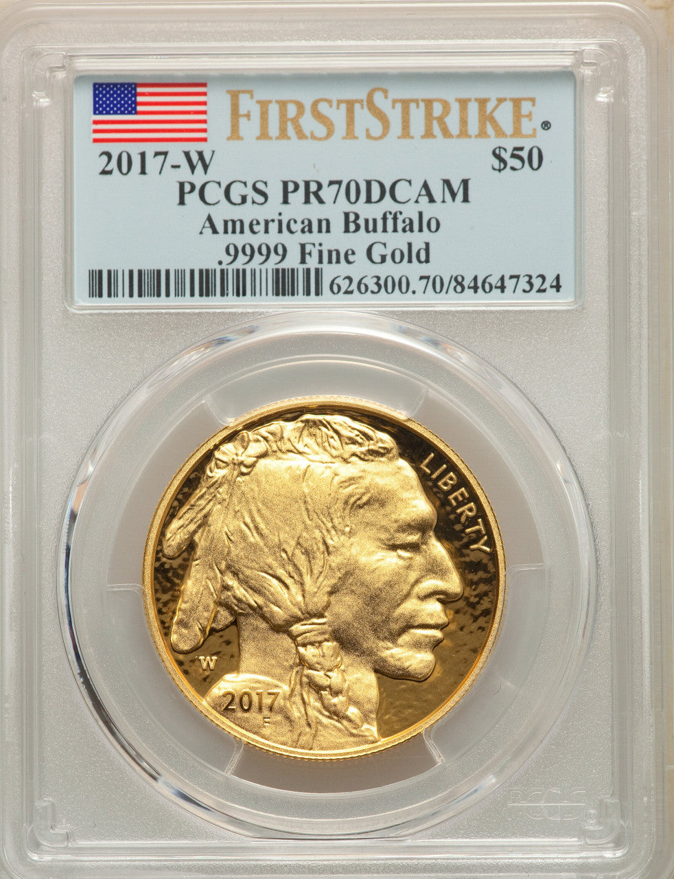 2017-W G$50 Buffalo First Strike PCGS PR70