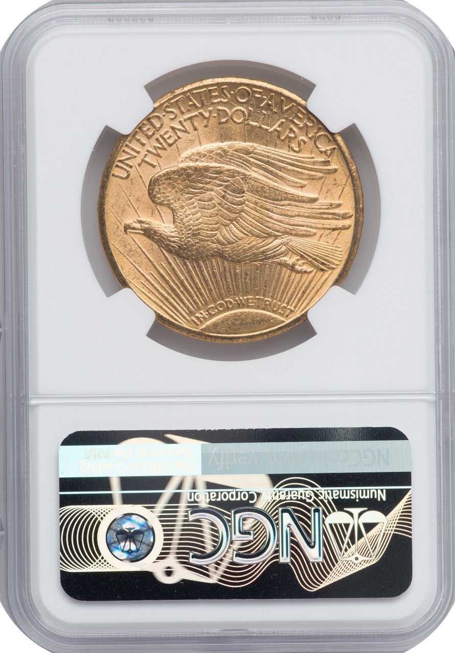 1911-D $20 Saint-Gaudens Double Eagle NGC MS63