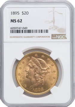 1895 $20 Liberty Double Eagle NGC MS62