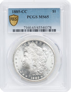 1885-CC S$1 Morgan Dollar PCGS MS65