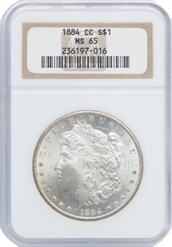 1884-CC S$1 Morgan Dollar NGC MS65