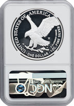 2022-W S$1 Silver Eagle FDI PRDC NGC PF70