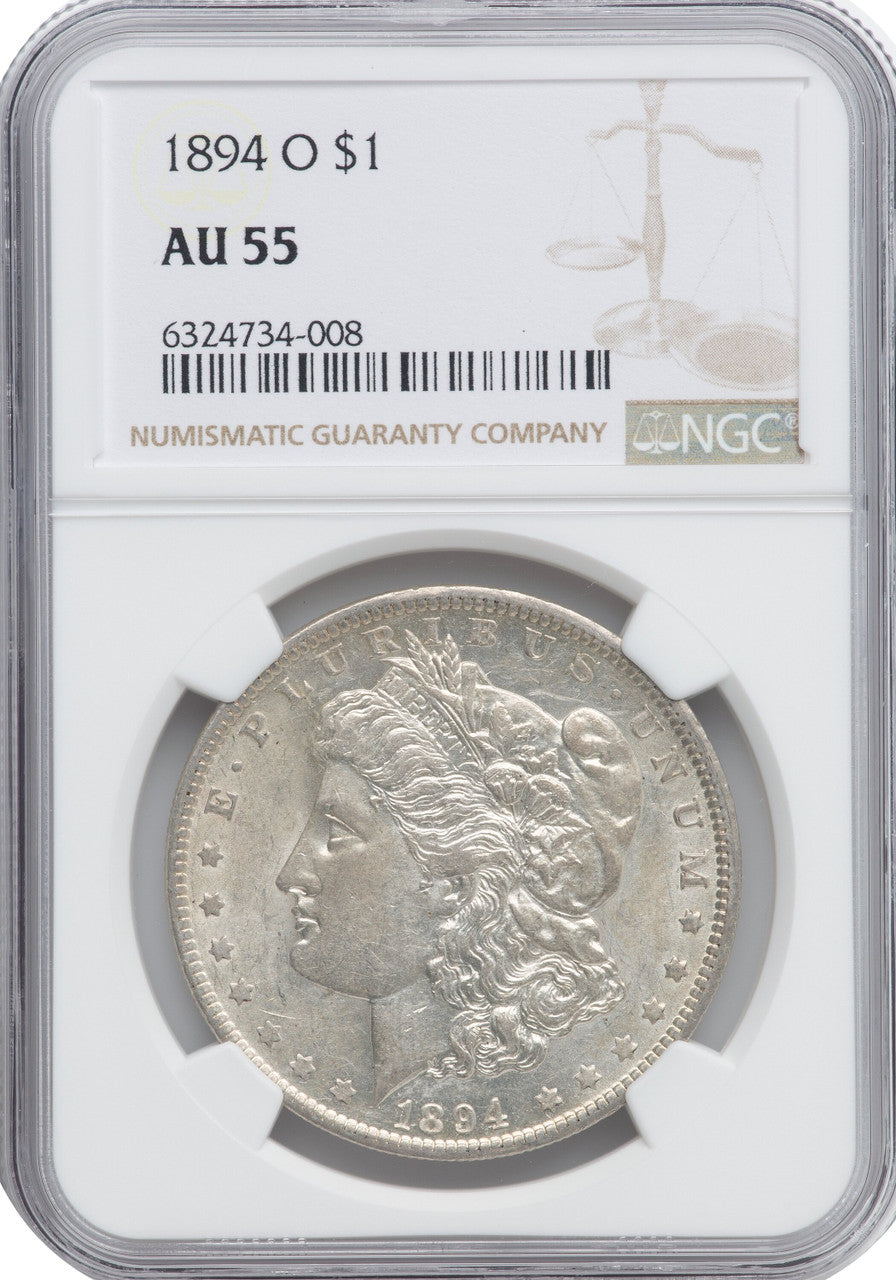 1894-O S$1 Morgan Dollar NGC AU55