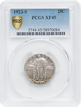 1923-S 25C Standing Liberty Quarter PCGS XF45