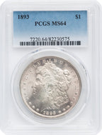 1893 S$1 Morgan Dollar PCGS MS64