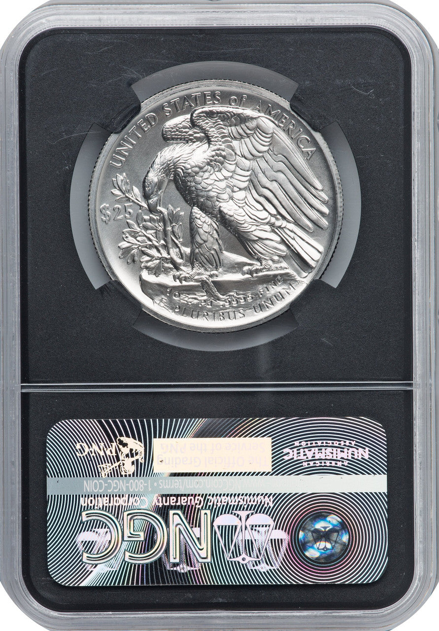 2017 $25 Palladium High Relief First Strike NGC MS70