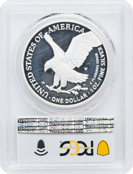 2022-W S$1 Silver Eagle Advanced Release PRDC PCGS PR70