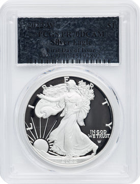 2022-W S$1 Silver Eagle FDI PRDC PCGS PR70