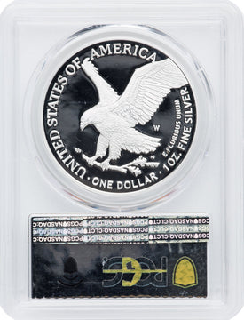2022-W S$1 Silver Eagle FDI PRDC PCGS PR70