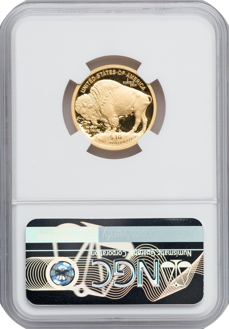 2008-W $10 Quarter-Ounce Gold Buffalo NGC PF70