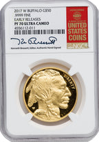2017-W G$50 Buffalo First Strike NGC PF70