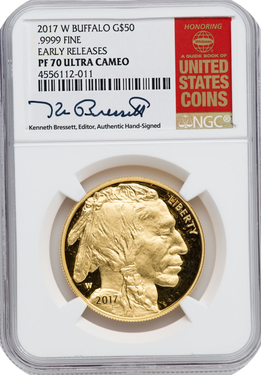 2017-W G$50 Buffalo First Strike NGC PF70