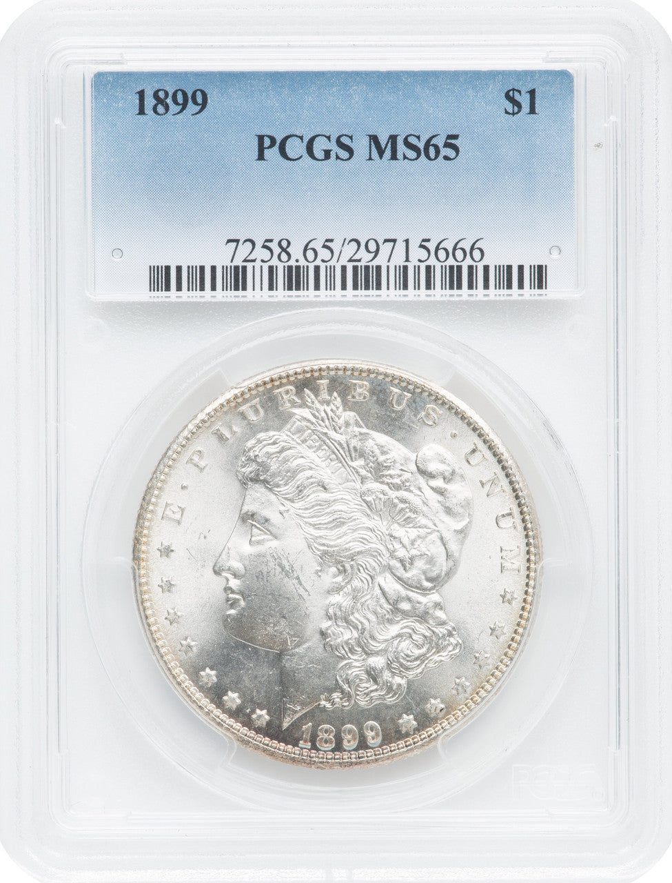1899 $1 Morgan Dollar PCGS MS65