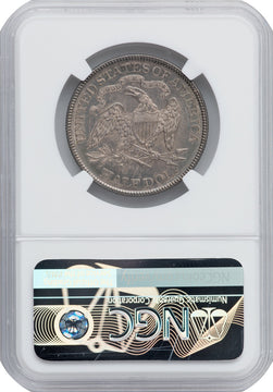 1877 50C Closed Bud RPD WB-104 Seated Half Dollar NGC MS64