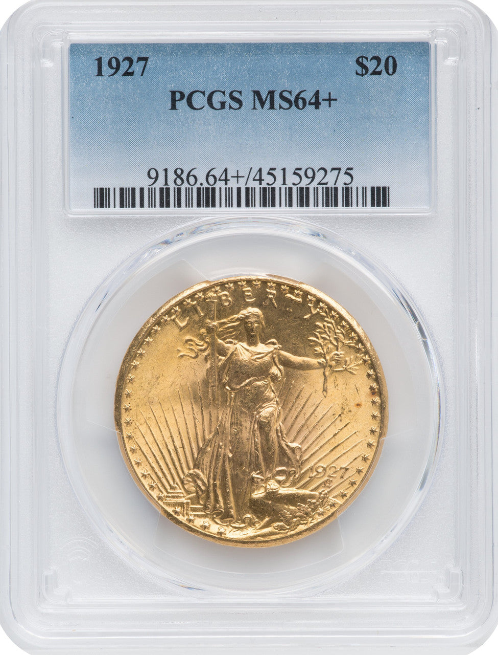 1927 $20 Saint-Gaudens Double Eagle PCGS MS64+