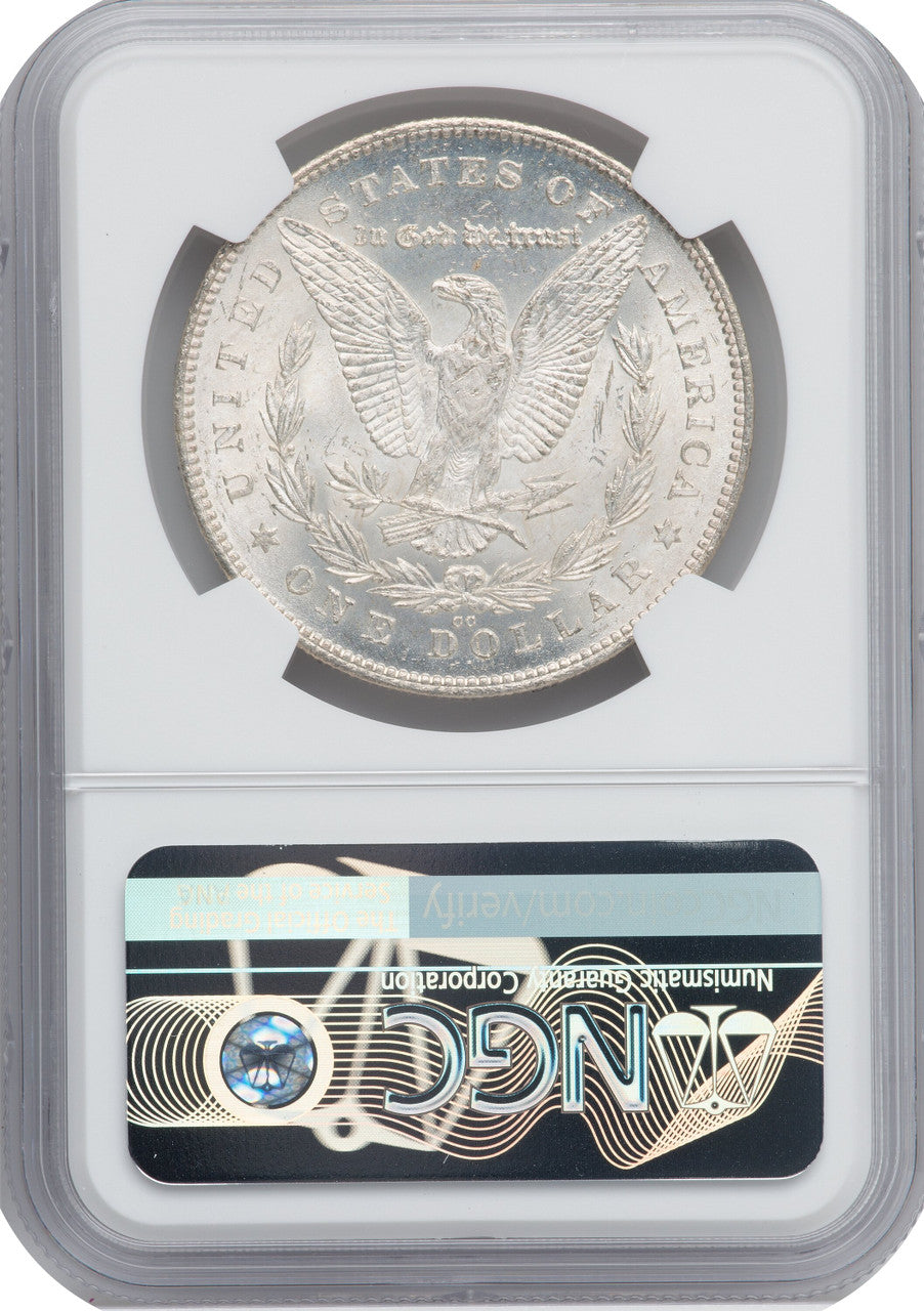 1880-CC $1 80/79 Reverse of 1878 VAM-4 Morgan Dollar NGC MS65