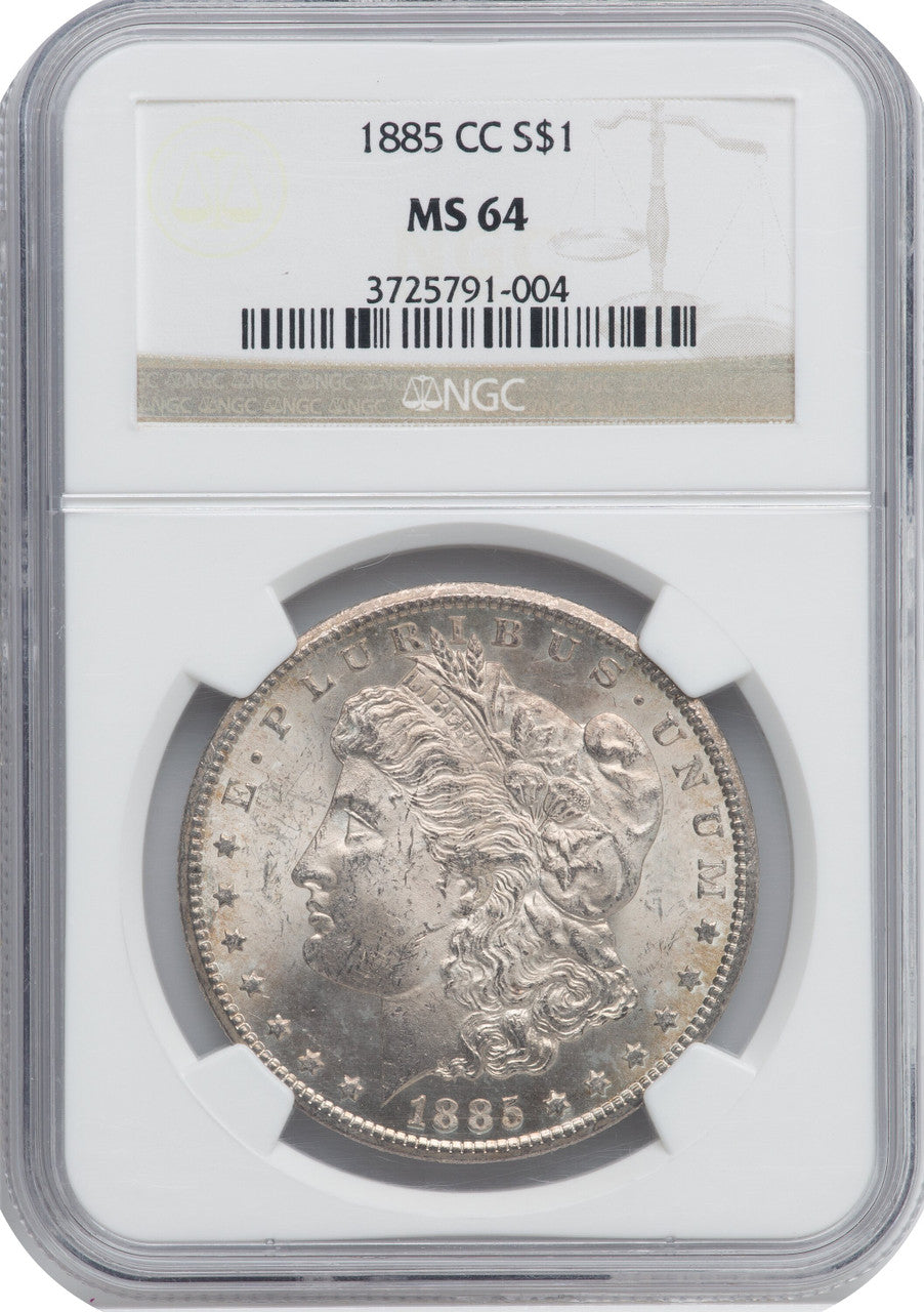1885-CC $1 Morgan Dollar NGC MS64