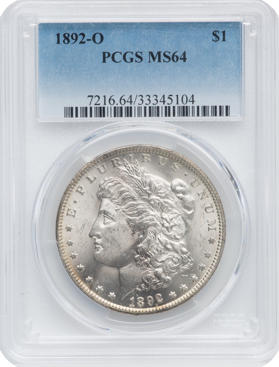 1892-O $1 Morgan Dollar PCGS MS64