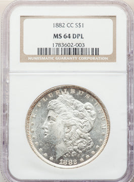 1882-CC $1 DM Morgan Dollar NGC MS64