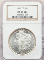 1882-CC $1 DM Morgan Dollar NGC MS64