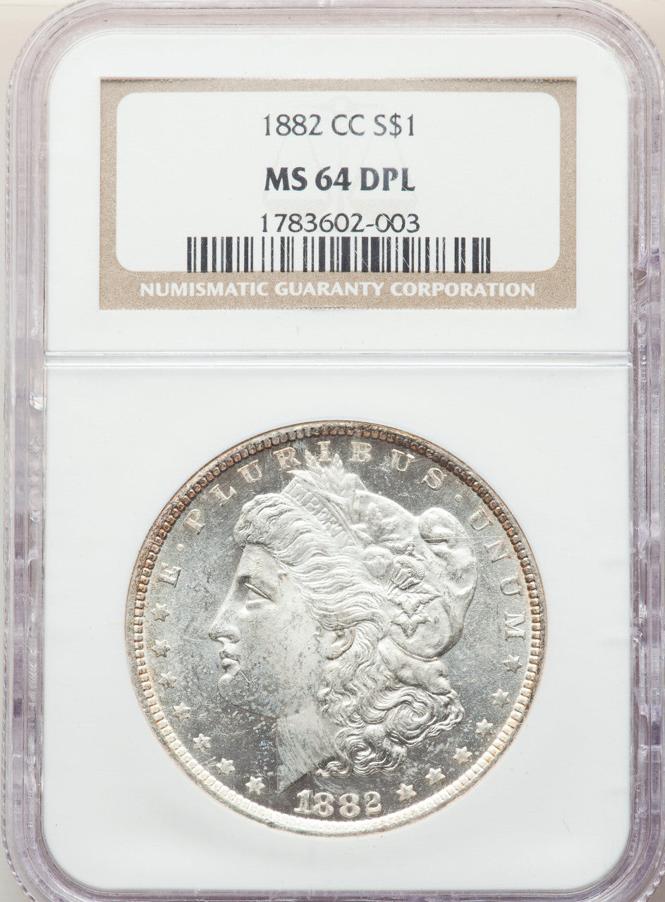 1882-CC $1 DM Morgan Dollar NGC MS64