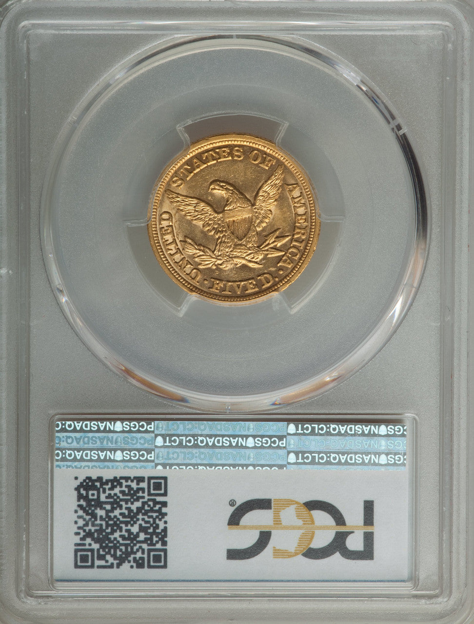 1847 $5 Liberty Half Eagle PCGS MS61