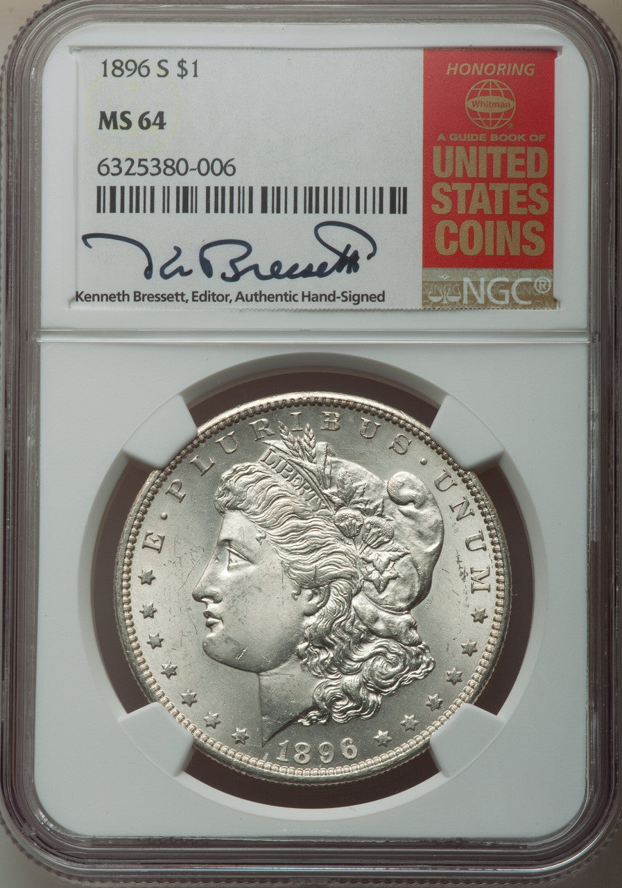 1896-S $1 Morgan Dollar NGC MS64