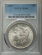 1883 $1 Morgan Dollar PCGS MS66