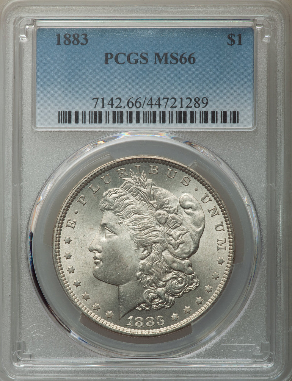 1883 $1 Morgan Dollar PCGS MS66