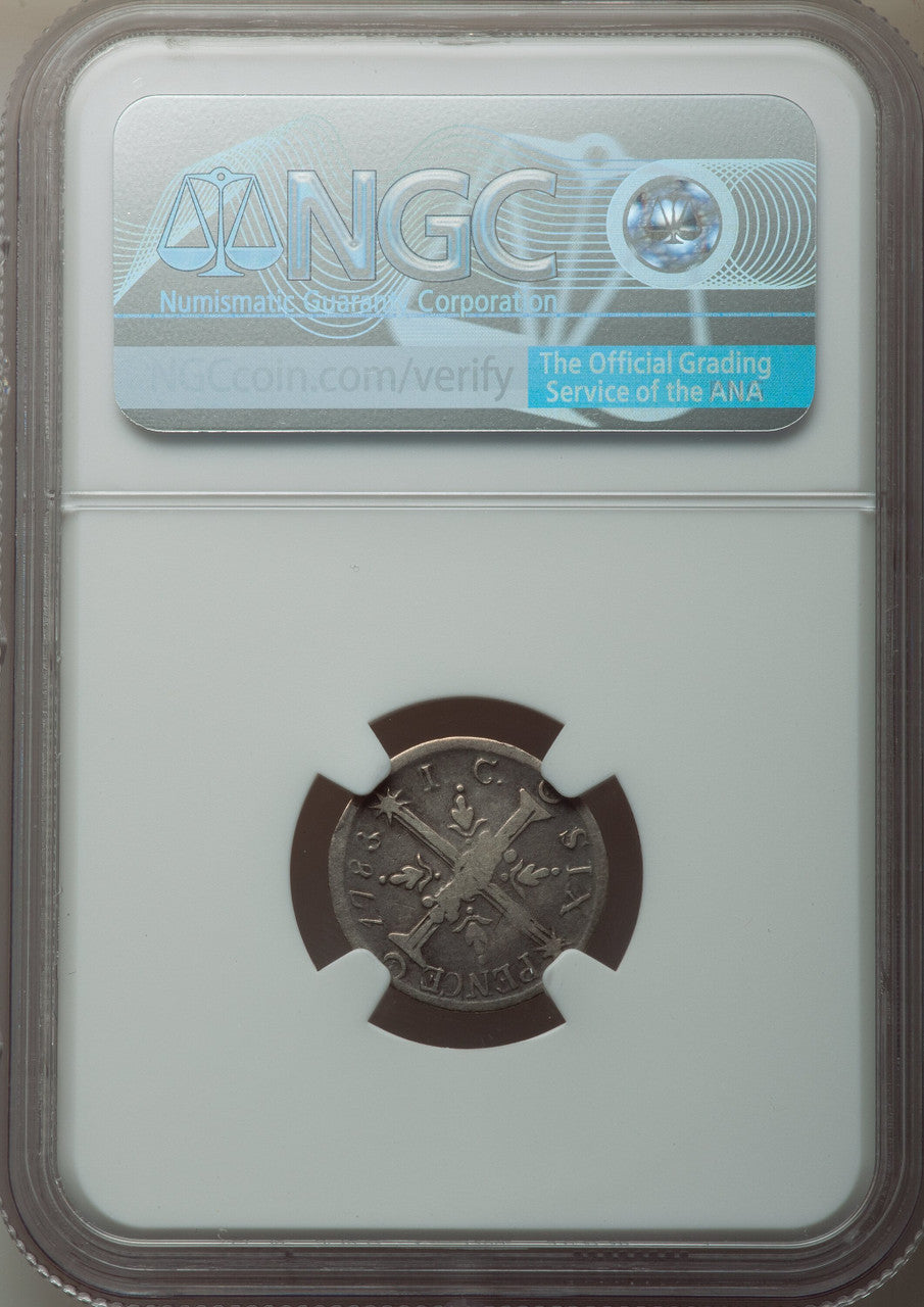 1783 Chalmers Sixpence Small Date Colonials NGC 15