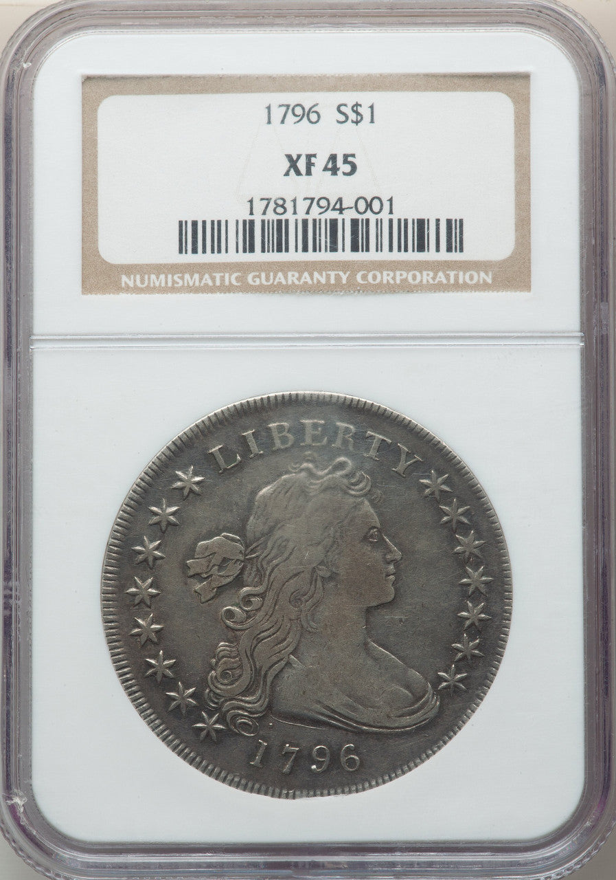 1796 S$1 Small Date Small Letters Early Dollar NGC XF45