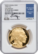 2020-W G$50 Gold Buffalo ER DCAM NGC PF70