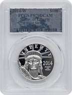 2014-W $100 One-Ounce Platinum Eagle First Strike PCGS PR70