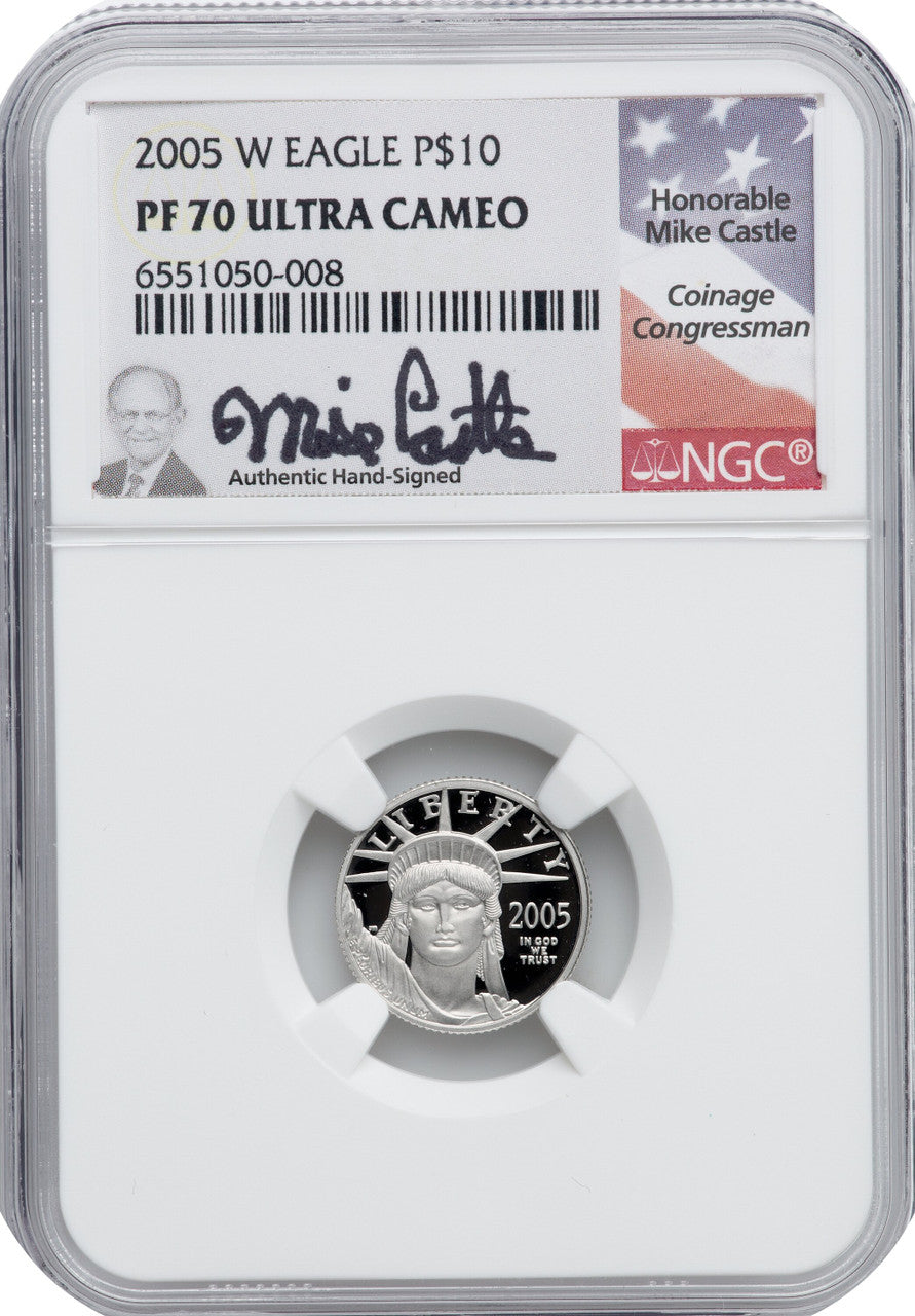 2005-W $10 Tenth-Ounce Platinum DC NGC PF70