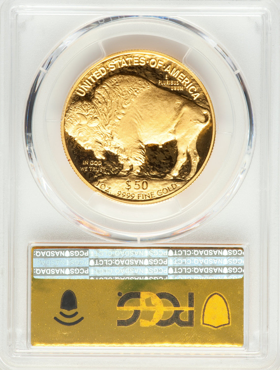 2007-W G$50 One-Ounce Gold Buffalo .9999 Fine Gold PCGS PR70